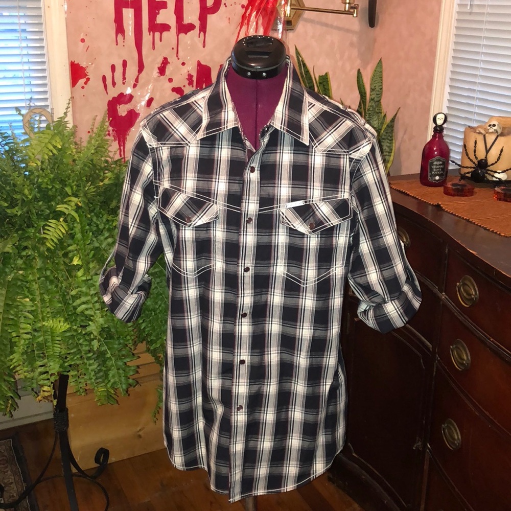 🎁 FREE WITH ANY $40 PURCHASE 🎁 Marc Echo Button Up Long Sleeve Shirt - Picture 7 of 8